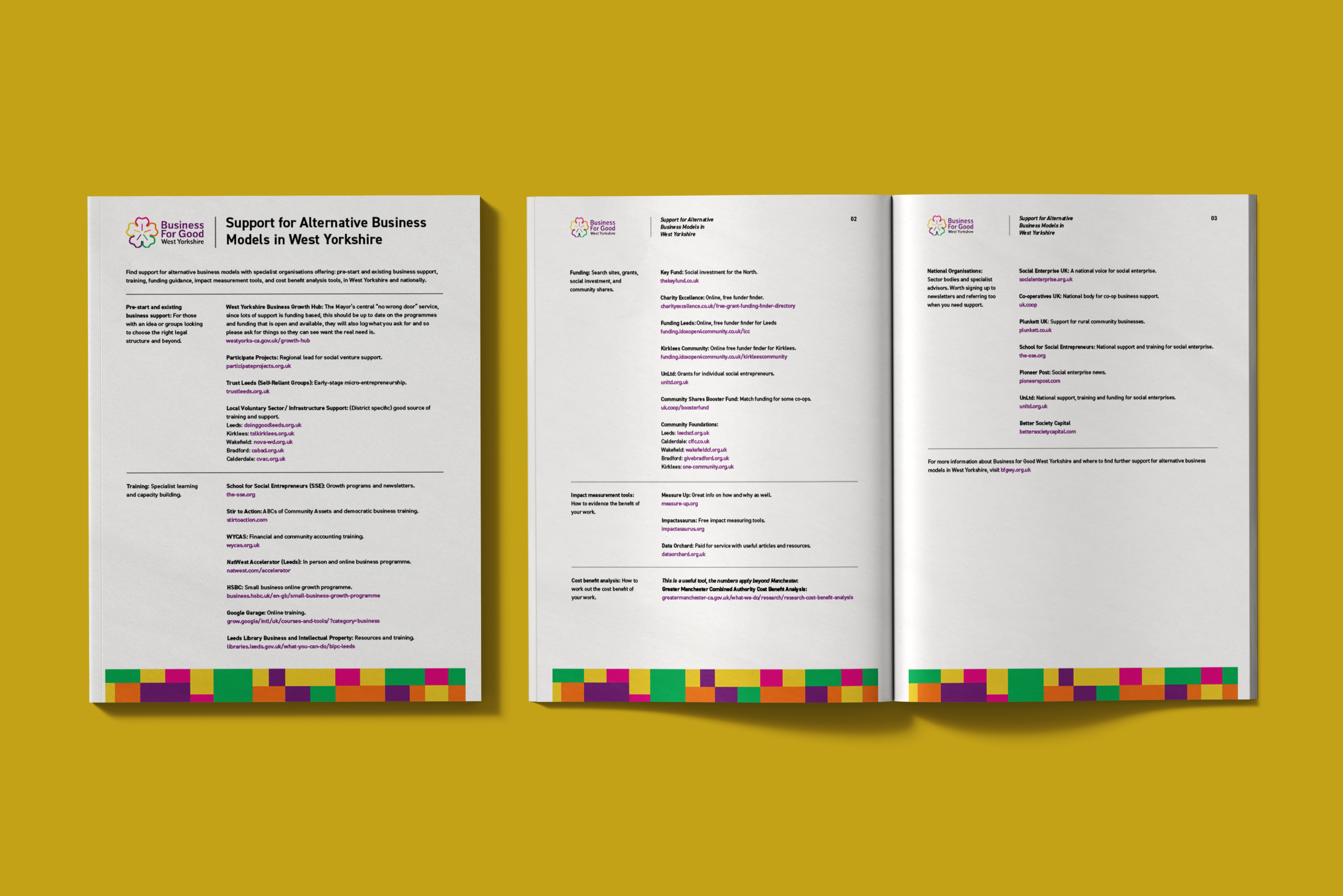 Business for Good West Yorkshire Support Sheet